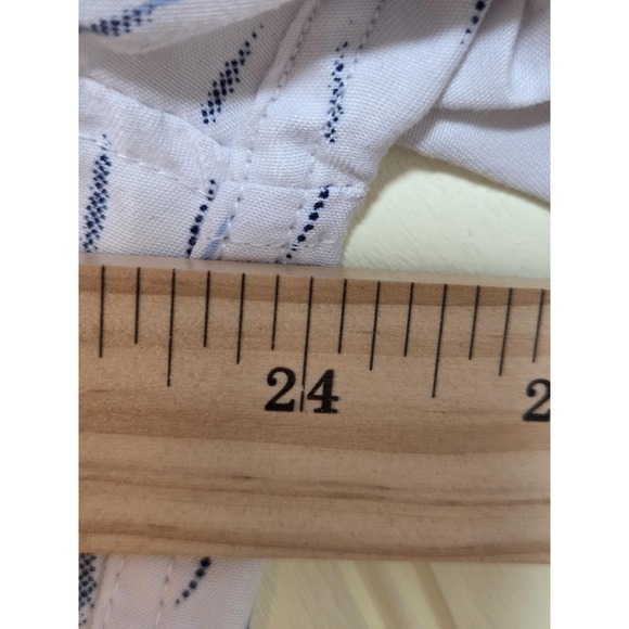 Alex Vando Shirt Mens Large White Blue Print Long Sleeve Button Front Casual - Picture 6 of 7